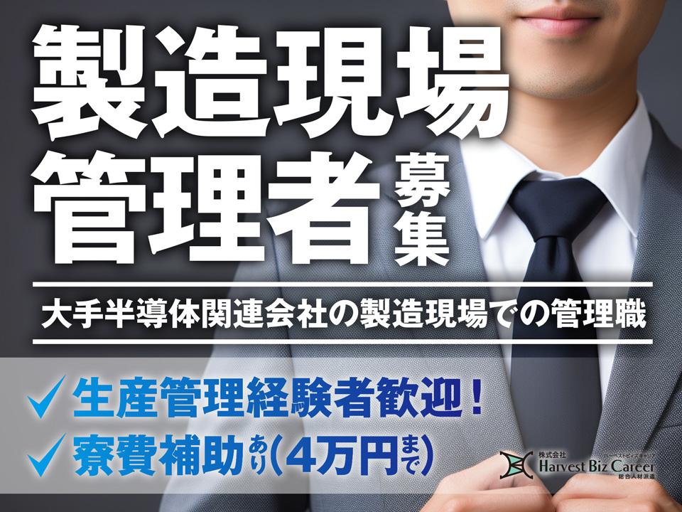 大手半導体関連会社で製造現場で生産管理や品質管理などの管理職